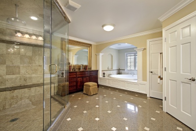 Large master bath