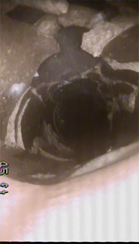 broken sewer pipe