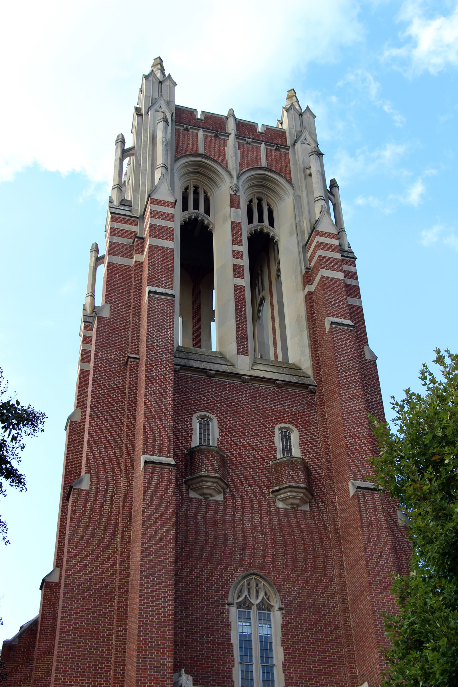 Boatwright Memorial Library bell tower in West End, Virginia.